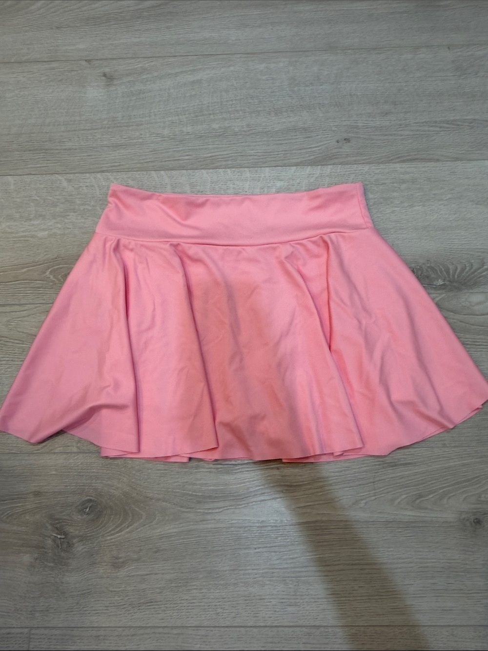 Women's Pink Flared Skater Skirt - Lightweight Stretch